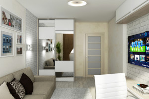Дизайн интерьера 3-х к.кв. 103 м2, ЖК &laquo;Малахіт&raquo;, фото 19