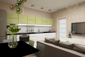 Дизайн интерьера 3-х к.кв. 103 м2, ЖК &laquo;Малахіт&raquo;, фото 33