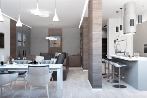 Дизайн интерьера Печерский двор 2х.ком.кв., 105 м2, новострой, фото 13